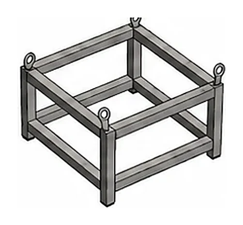 Stainless steel support stand for aseptic dosing system