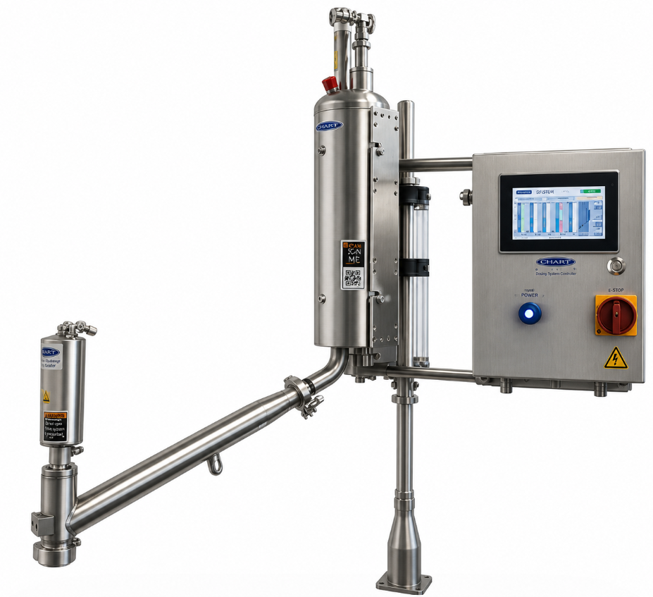 CryoDoser Flex Pack Premier system with HMI