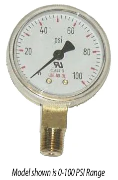 Manufacturer photo (0-100 psi model shown)