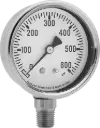 Single Scale Pressure Gauge with 304 Stainless Steel Case 1/4 NPT Male Bottom Connection, 2-1/2" Dial 