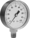 Single Scale Pressure Gauge with 304 Stainless Steel Case 1/4 NPT Male Bottom Connection, 2-1/2" Dial 