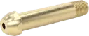 Nipple 1/4" NPT X 3 1/2" Brass Inert CGA 580 