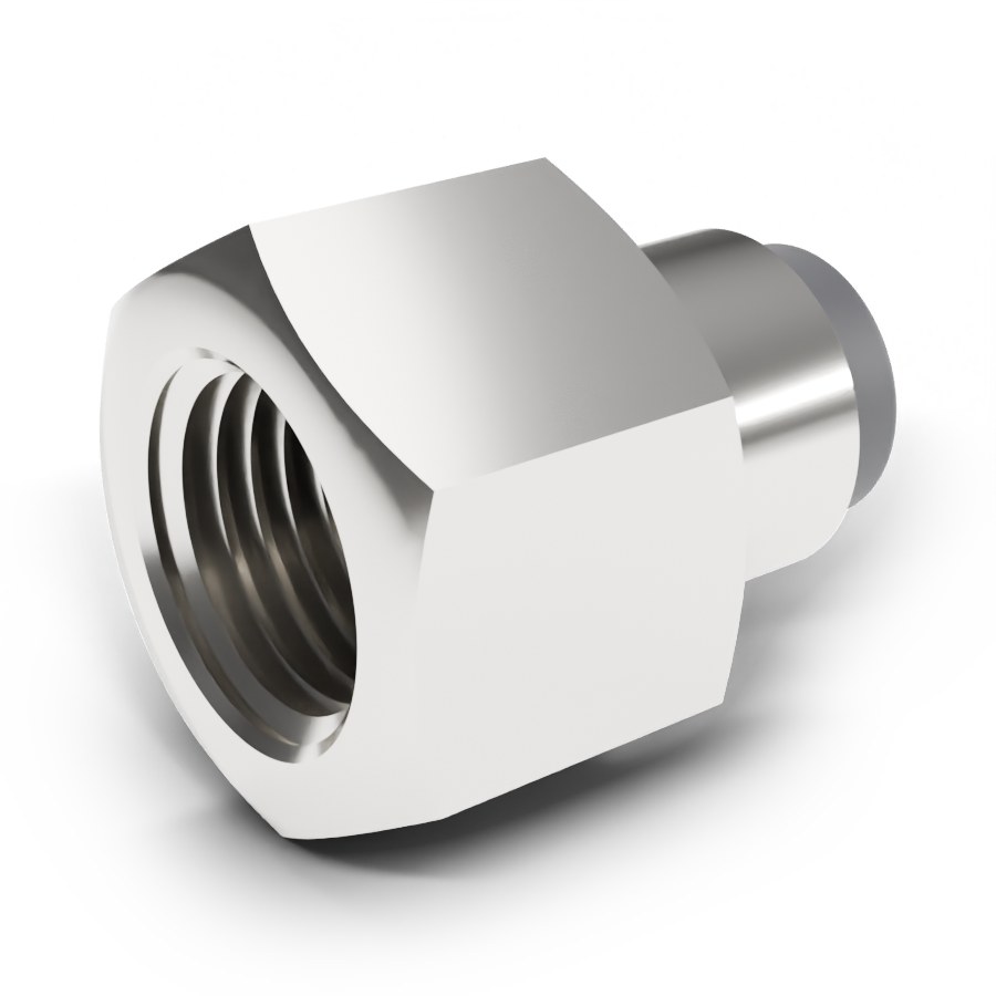 1/4" P2F Straight Adapter x 1/4 NPT Female