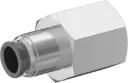 Push-to-Connect Tube Fitting for Air Straight Adapter, for 1/4" Tube OD x 1/4 NPT Female