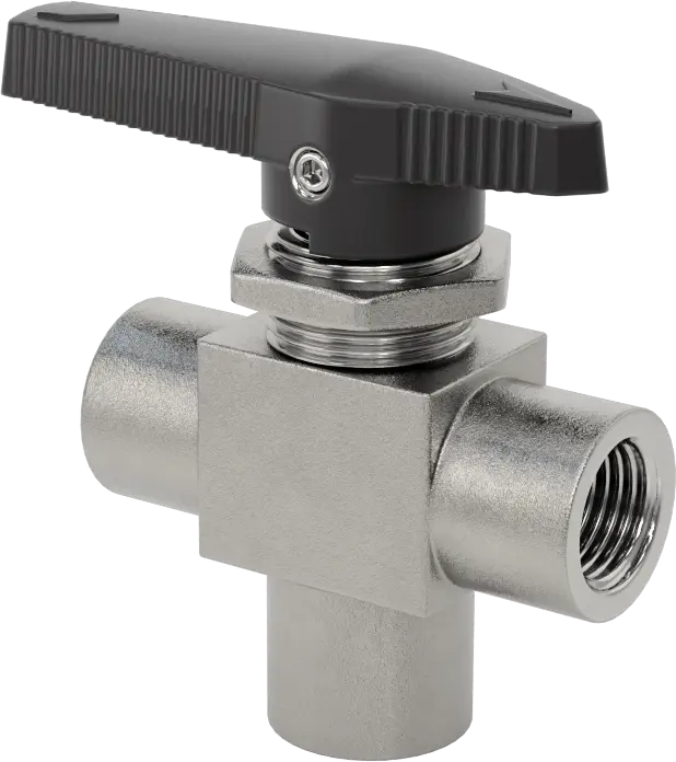 Panel-Mount Threaded Diverting Valve 1/4" NPT