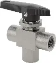 Panel-Mount Threaded Diverting Valve 1/4" NPT