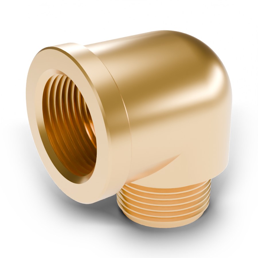 Brass Street Elbow, 90 Degree, 1" FNPT x 1" MNPT, High Pressure