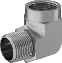 Extreme-Pressure Brass Threaded Pipe Fitting 90 Degree Elbow Adapter, 1 NPTF Female x Male
