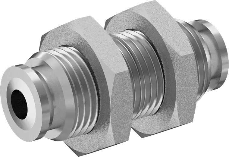 Interface Box 4mm Fittings, SS, F-F (No Washer)