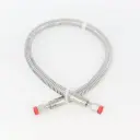 Dewar LN2 Transfer Hose, 4' Braided