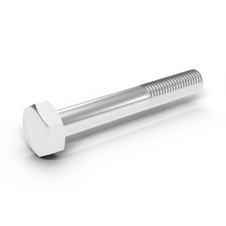 Hex Head Bolt, 1/4"-28 x 1-3/4", 316 SS, Partial Thread