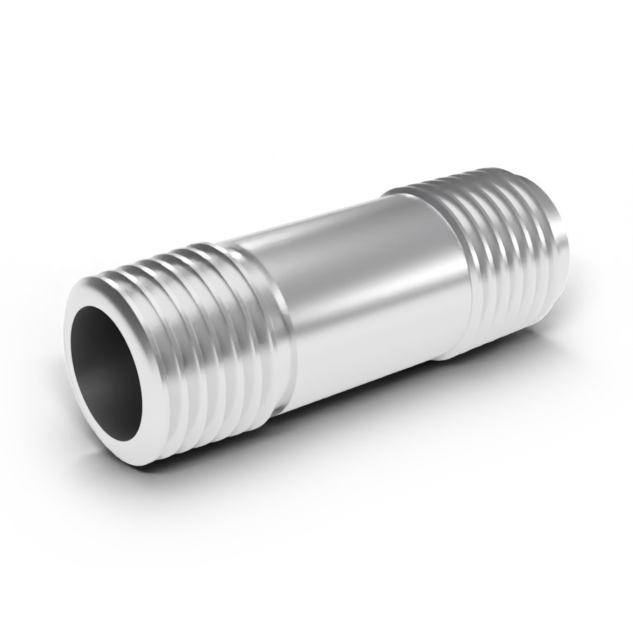 Pipe Nipple, 1/4" NPT x 1-1/2", 316 SS