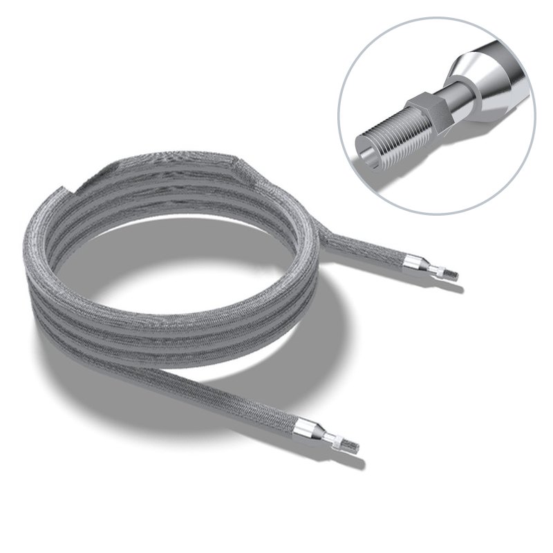 1/2" ID Flex Hose, MPT, MPT, BR, 25'