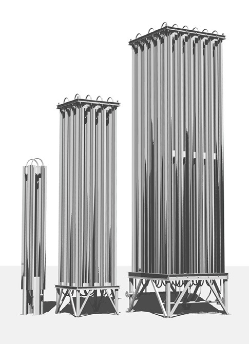 Ambient Air Vaporizer, AL, 4.8K SCFH, 600 PSIG (SG50HF, 3/4" MNPT)