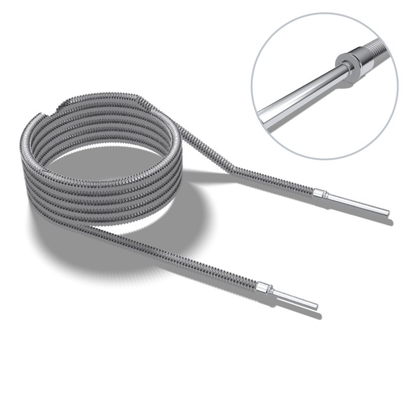 VJ Flex Spiral, Male Bayonet 1/2" MVE x Male Bayonet 1250, 40'