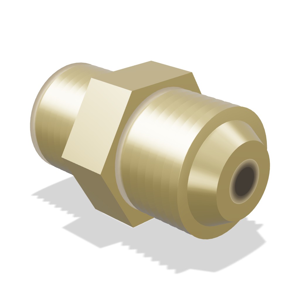 CGA-295 x 1/2" MNPT Adapter, Nitrogen/Argon Liquid & Vent
