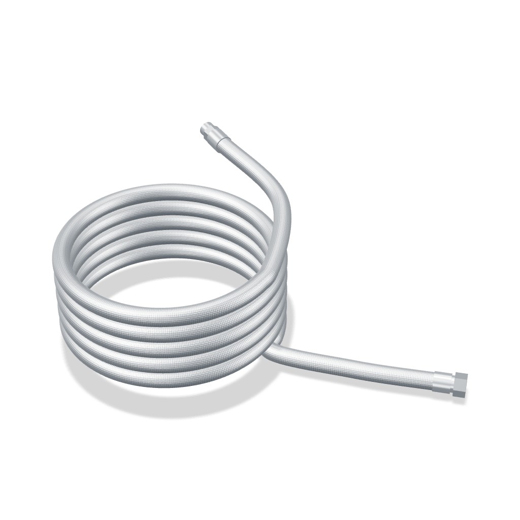 NVJ Flex Braided Cryogenic Hose, 3/4" ID, 3/4" FNPT x 3/4" MNPT, 20', 792 psig