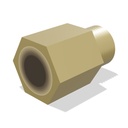 Brass Adapter, 1/2" FNPT x 3/8" MNPT