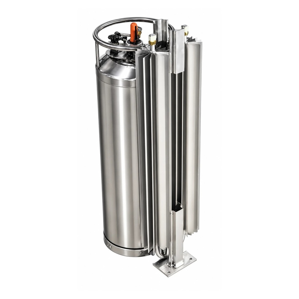 Ambient Air Vaporizer, AL, 1K SCFH, 600 PSIG (D8A-3M, 1/2" FNPT)
