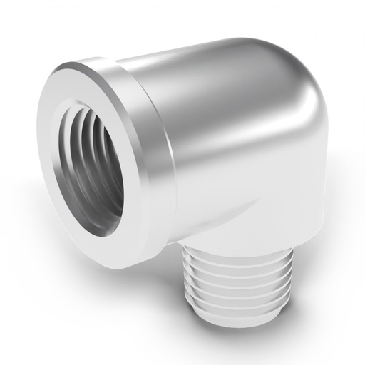 [25141620-136] 1/4 NPT Male x Female SS 90