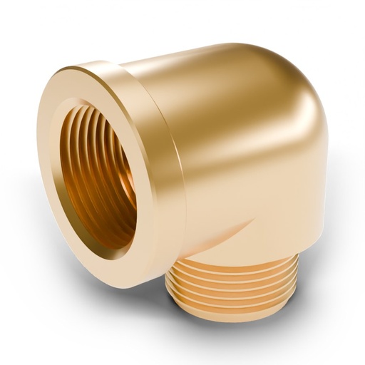 [5162166-90] Brass Street Elbow, 90 Degree, 1" FNPT x 1" MNPT, High Pressure