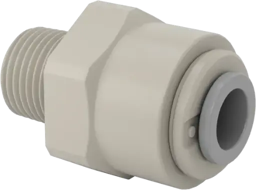 [63-125-25PF] Flow-Control Orifice 1/8 NPT Male, for 1/4" Tube OD