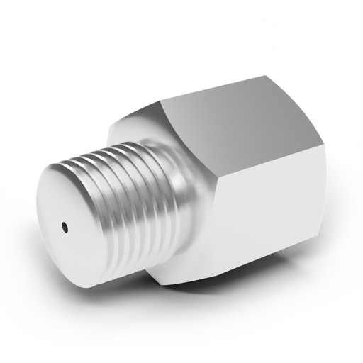 [125.236.020] 1/8" NPT Male to Female - Orifice (0.020")