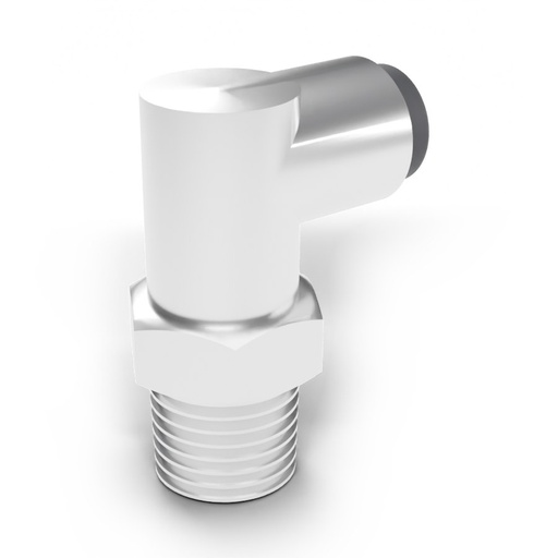 [1919.24P2F90.25] 1/4" P2F 90 Degree Elbow x 1/4" Universal Thread, SS