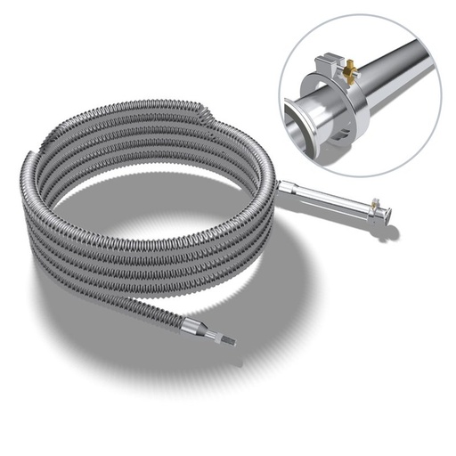 [JSMN50-360-FB1250] 1/2" ID Flex Hose, MPT, 1250F, SW, 30'