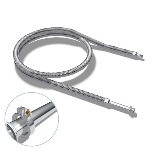 [JSMN100-240-FB1250] 1" ID, Flex Hose, MPT, 1250F, SW, 20'