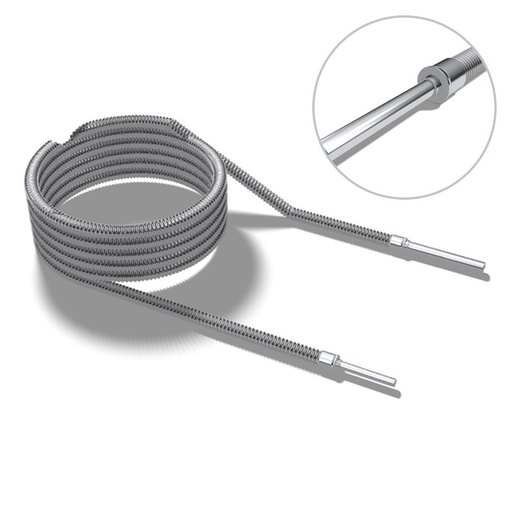 [JSMB50-480-MB1250] VJ Flex Spiral, Male Bayonet 1/2" MVE x Male Bayonet 1250, 40'